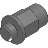 Straight/FCS - Hose nipples for pencil shaped cylinders
