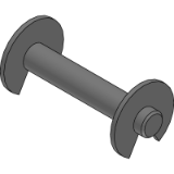SCP*3 - Pin (P) for rod clevis