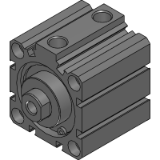 SSD2-G1L4-複動／單側活塞桿附耐強磁場開關／圈狀刮環型