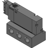4GE3 - Discrete master valve : Sub-base porting