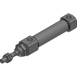 スイッチ無 SCPG-ゴム-c - 複動 單側活塞桿型附橡膠緩衝氣墊