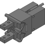 スイッチ付BHG - 附橡膠蓋小型交叉滾柱平行夾爪缸　複動型／單動型