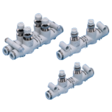 Speed control valve Line type with push-in fitting SCL2/SCD2