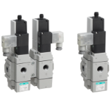 3-port solenoid valve with spool position detection SNP