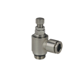 MV41 - Brass Flow Control with swivelling push-in fitting and Handwheel