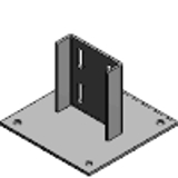 Channel To Floor Base Plate - Accessories