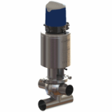 DCX3 DCX4 shut-off and divert valve - Automated DCX3 long stroke X body with Sorio control top