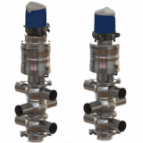 3 BODY VEOX Mixproof valves Model 01 in T with Sorio control box