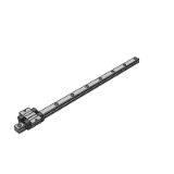 ESW-CA/SA - Flange type low assembly linear guide rail