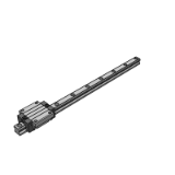 HSW-CA/HA - Flange type high assembly linear guide rail