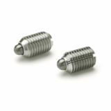 GN 615.1-NI - Threaded bolt spring plungers