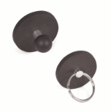 RMH-P - Flat retaining magnets with handle or ring
