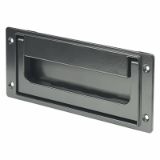 RH-SK - Folding handles with recessed tray front mounting