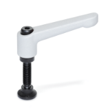 GN 306 KD - Adjustable hand levers, Type KD, Spherical end with swivel thrust pad