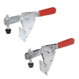 GN 820.2 - Toggle clamps, Type MFC, U-bar version, with two flanged washers and GN spindle assembly