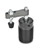 GN 876 - Swing clamps, Type AC, Clamping arm with slotted hole, 2 flanged washers and GN 708.1 spindle assembly