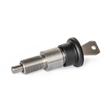 GN 814 - Stainless Steel-Indexing plungers, Type E, front and rear locking