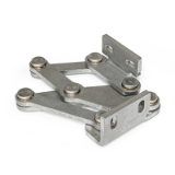 GN 7231 - Stainless Steel-Multiple-joint hinges, inside, opening angle 90°