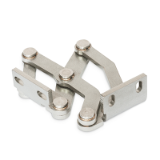 GN 7237 - Stainless Steel-Multiple-joint hinges, Type R, Fixing angle piece right