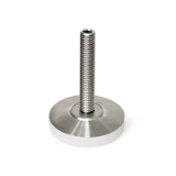 GN 6311.6 - Leveling Feet, Stainless Steel, Type G with plastic cap, gliding