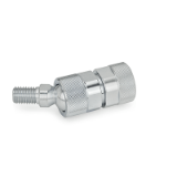 GN 782 - Ball joints, Stainless Steel, Type KS, Ball with male thread, Mounting socket with female thread