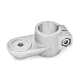 GN 274 - Swivel Clamp Connectors, Aluminum, with screw, stainless steel, Type MZ, with centering step
