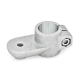 GN 274 - Swivel Clamp Connectors, Aluminum, with screw, stainless steel, Type OZ, without centring step (smooth)