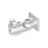 GN 282 - Swivel Clamp Connector Joints, Aluminum, with screw, stainless steel, Type S, Stepless adjustment