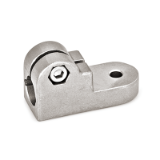GN 275 - Stainless Steel-Swivel Clamp Connectors, with screw, stainless steel