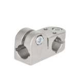 GN 191.1 - Stainless Steel-Swivel Clamp Connector Joints, with screw, stainless steel, Type S, Stepless adjustment