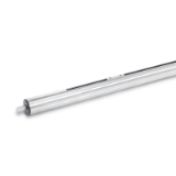 GN 291 - Stainless Steel-Linear actuators, Type L2, Left hand thread, shaft journal at both ends