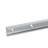 GN 2422 - Rails, for roller guide systems, C-profile, Type UV, Floating bearing rail, mounting hole with conical sink