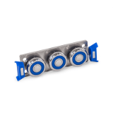 GN 2494 - Stainless Steel Cam Roller Carriages for Stainless Steel Cam Roller Linear Guide Rails GN 2492, Type K3, Compact design with 3 rollers