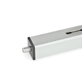 GN 291.1 - Stainless Steel-Square linear actuators, Type L1, Left hand thread, shaft journal at one end