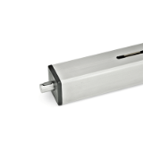 GN 291.1 - Square linear actuators, Type R2, Right hand thread, shaft journal at both ends