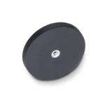 GN 51.5 - Retaining magnets, disc-shaped, with female thread, with rubber jacket