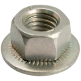 Reference 78601 - Twolock® CS hexagon nut with contact lock washer - Alcalin zinc plated 400 HSST
