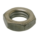 Reference 12501 - Low hexagon nut - ISO 4035 04 class - Zinc plated