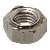 Reference 62607 - Hexagon weld nut DIN 929 - Stainless steel A2