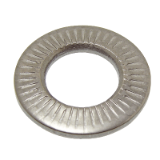 Modèle 62528 - Rondelle conique striée de serrage série étroite - NFE 25511 - Inox A2