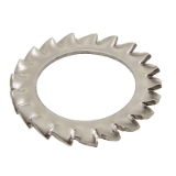 Reference 64513 - Serrated lock washer A type external teeth DIN 6798 A - Stainless steel A4
