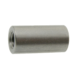Reference 62654 - Cylindrical coupling nut - Stainless steel A2