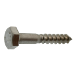 Reference 62304 - Hexagon head woodscrew DIN 571 - Stainless steel A2