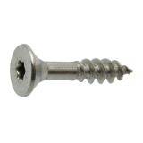 Reference 62309 - Countersunk flat head chipboard screw half thread six lobe recess - Stainless steel A2