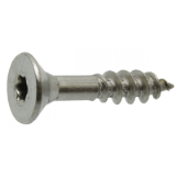 Reference 64309 - Countersunk flat head chipboard screw half thread six lobe recess - Stainless steel A4
