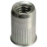 Reference 19773 - Rivkle® blind nut with cylindrical shaft and thin head - Passivated zinc plated 400 HSST