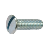Reference 30401 - Slotted raised countersunk head machine screw - DIN 964 - 4.8 class - Zinc plated