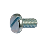 Reference 30801 - Slotted Pan head machine screw - DIN 85 - 4.8 class - Zinc plated