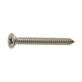 Reference 32501 - Countersunk head tapping screw cross recess pozidrive DIN 7982 - Zinc plated