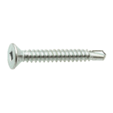Reference 33351 - Countersunk head self drilling screw square recess - DIN 7504 O - Zinc plated